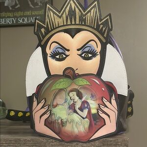 Loungefly Evil Queen Mini Bag - Black, Gold, Red